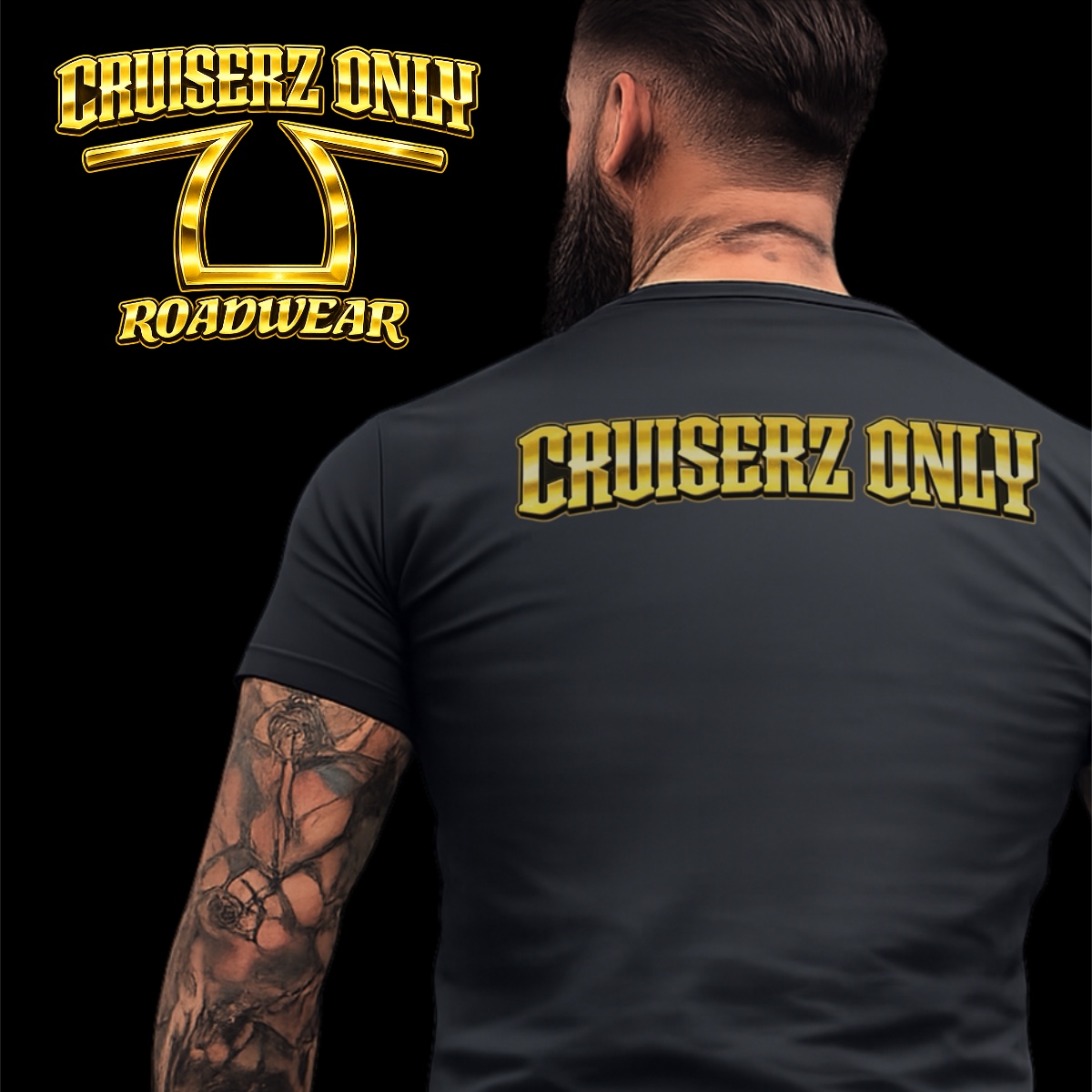 Cruiserz Only Shoulder Tattoo T-Shirt